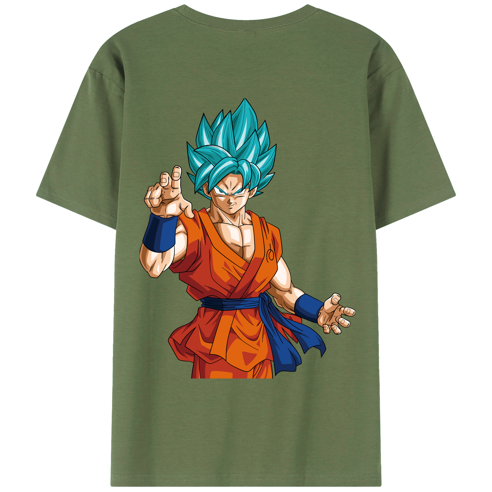 （画像用） ドラゴンボール 孫悟空（そん ごくう）Son Goku カカロット DRAGON BALL Kakarotto 綿100％ メンズ半袖Tシャツ（バックプリント） 通気性